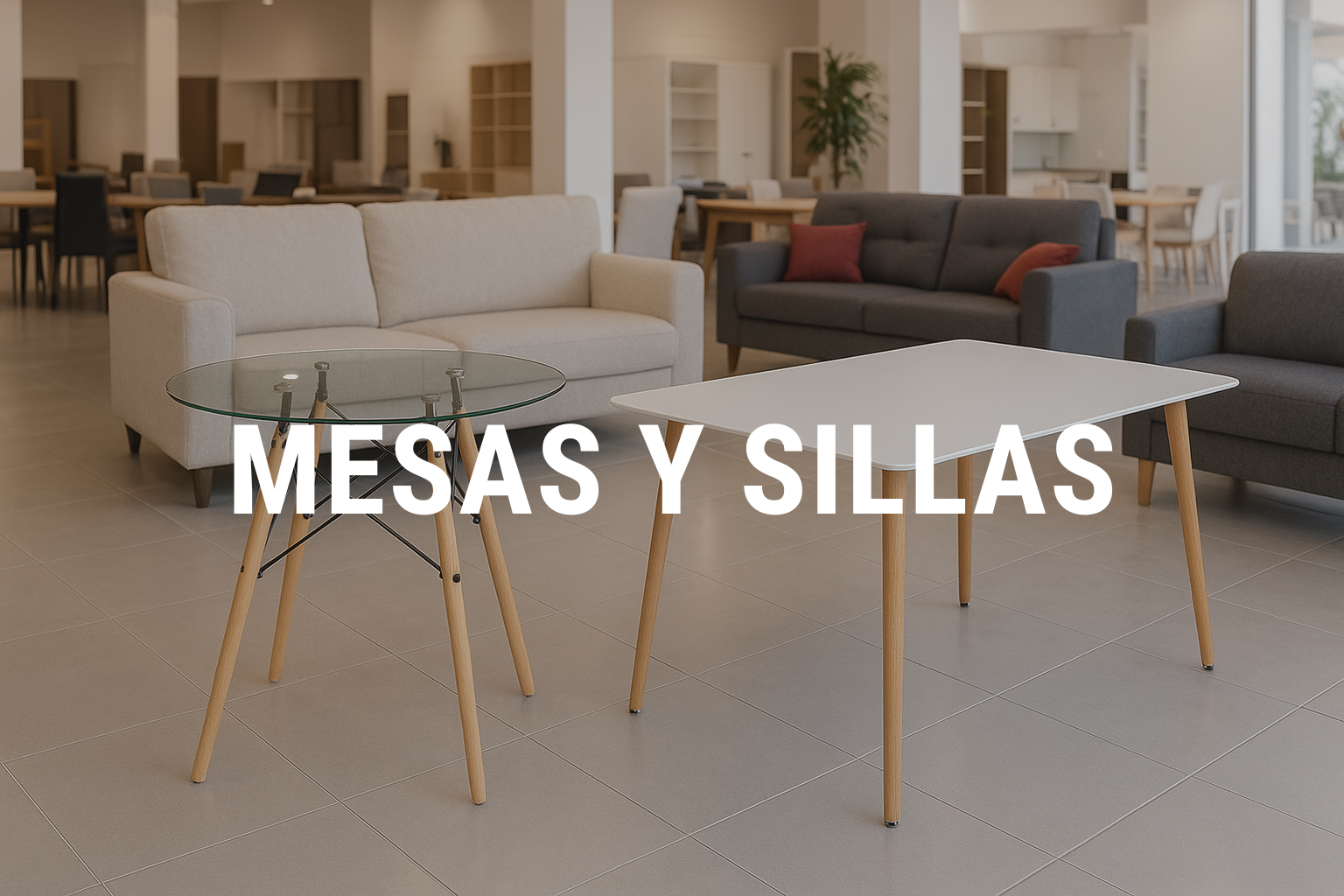 Mesas y sillas