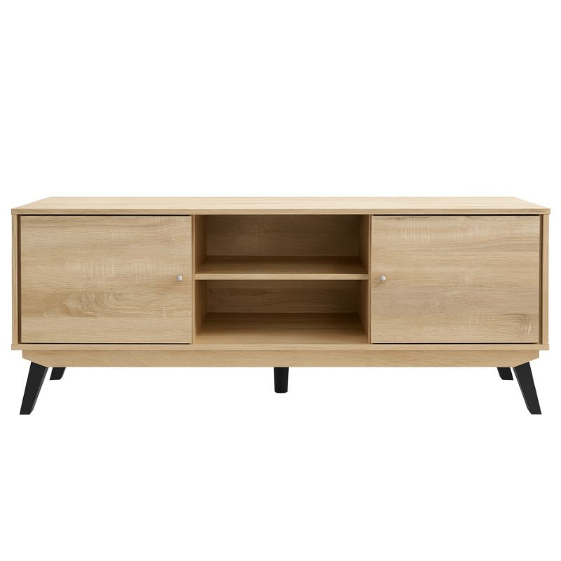 Mueble bajo TV melamina 150 cm – 2 puertas