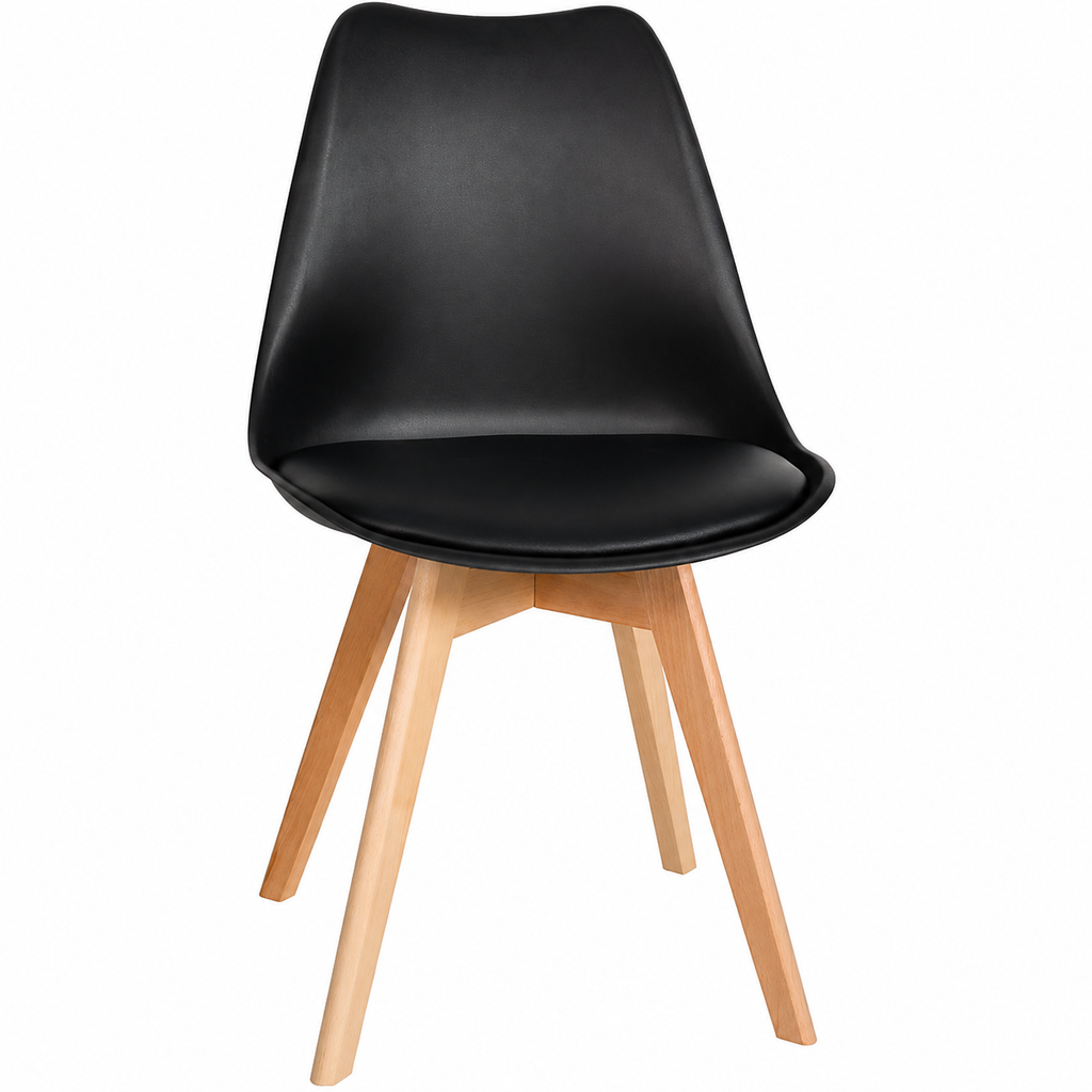 Pack 4 sillas acolchadas modernas 82x40x40 cómodas y resistentes comedor oferta