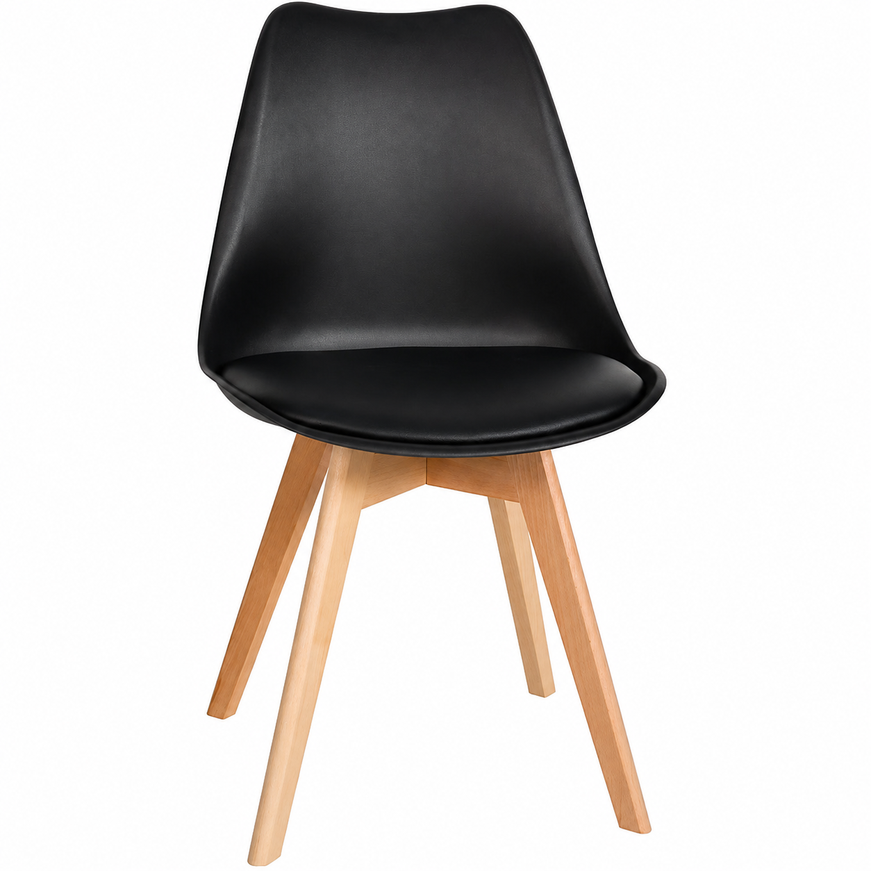 Pack 4 sillas acolchadas modernas 82x40x40 cómodas y resistentes comedor oferta