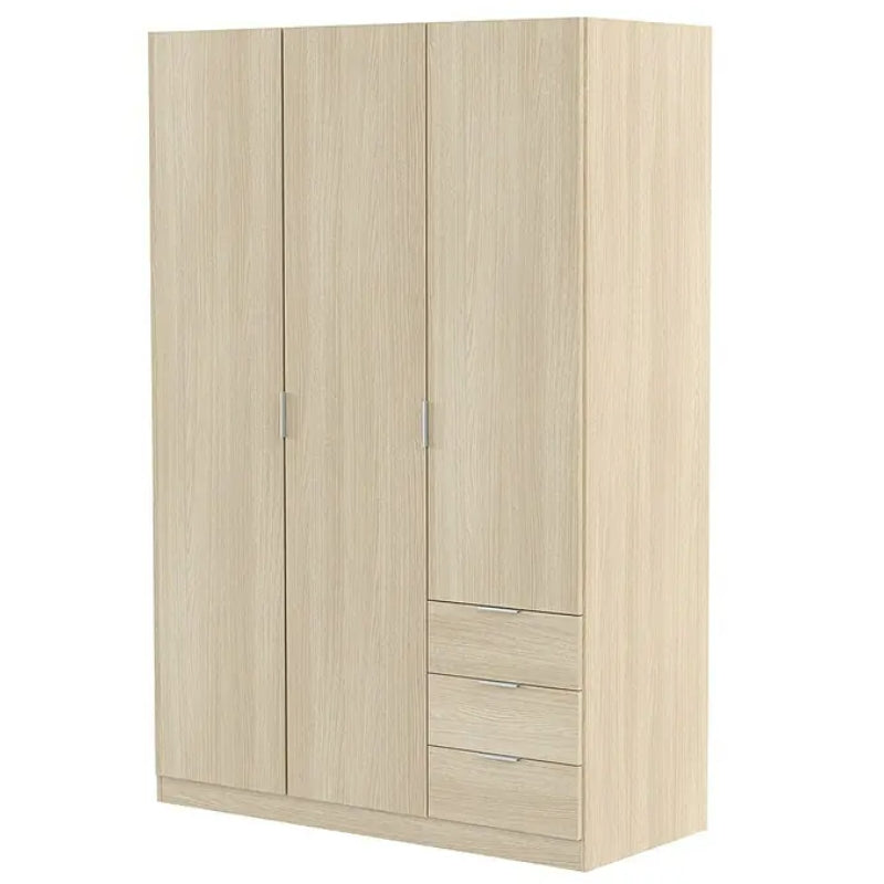 Armario 3 Puertas Batientes y cajones