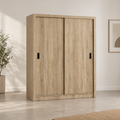 Armario de Dormitorio 2 Puertas Correderas Sonoma 160cm