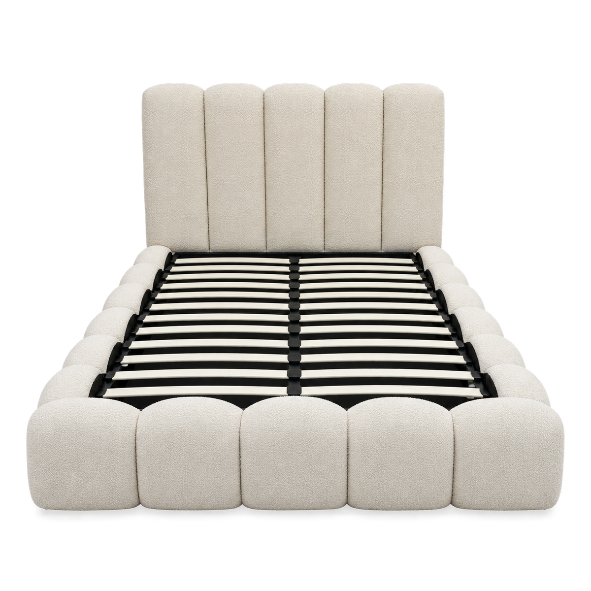 Cama de Matrimonio 4878 Teddy con Canapé Abatible y Almacenamiento