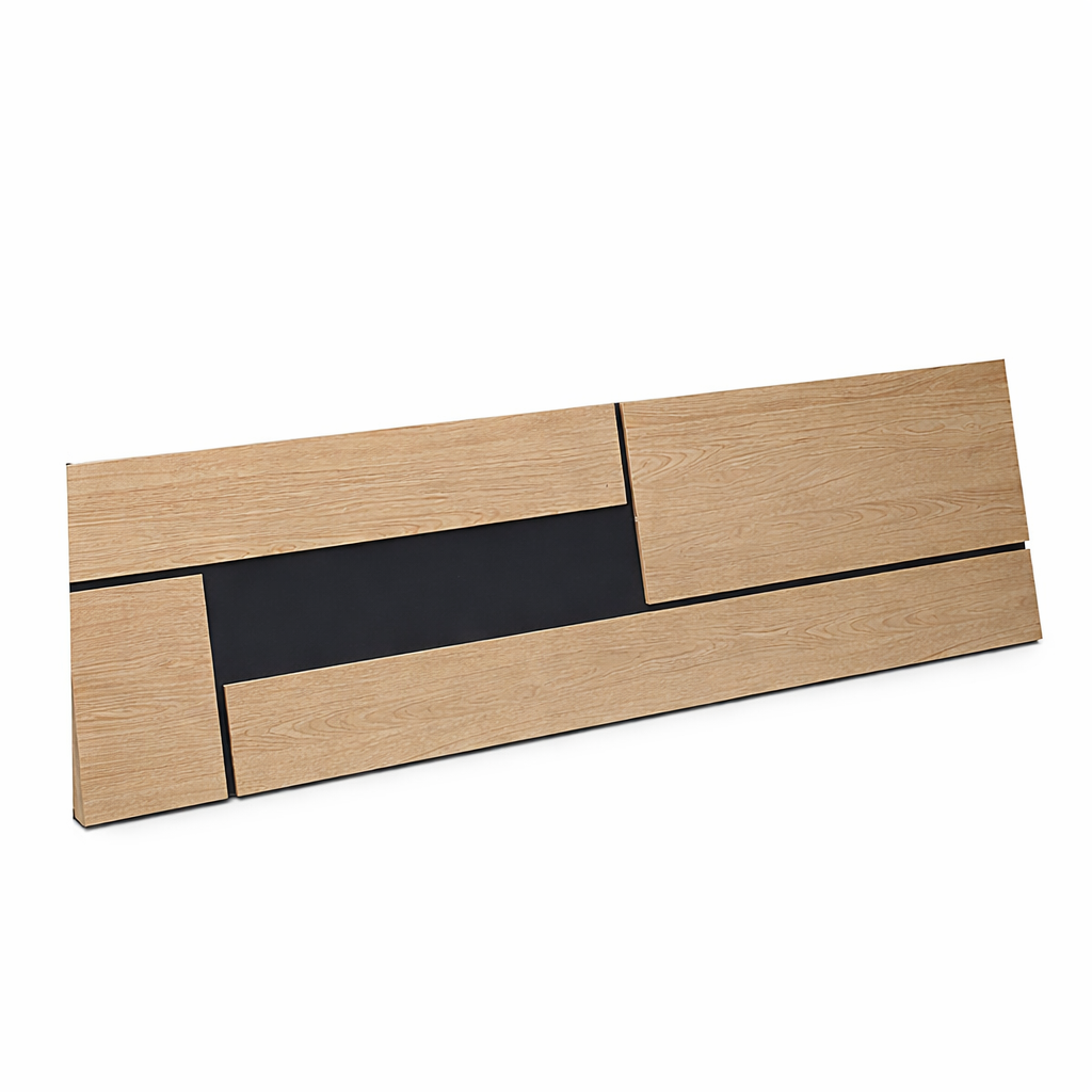 Cabecero moderno melamina 260 cm Cambria negro 60x4 cm diseño elegante dormitorio
