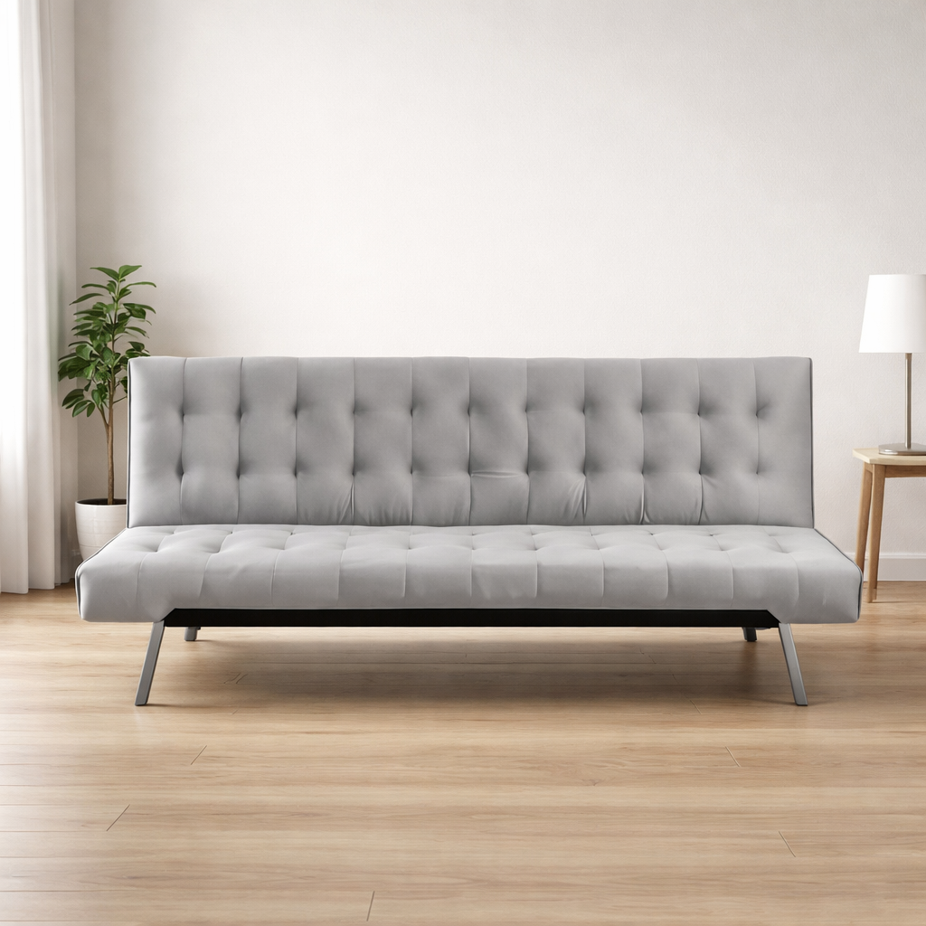 Sofá cama clic clac barato 168x77x69 cm gris o negro terciopelo