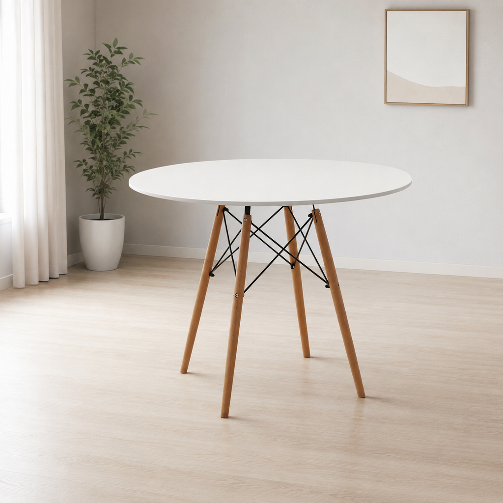 Mesa Redonda Nórdica 100cm Comedor o Cocina
