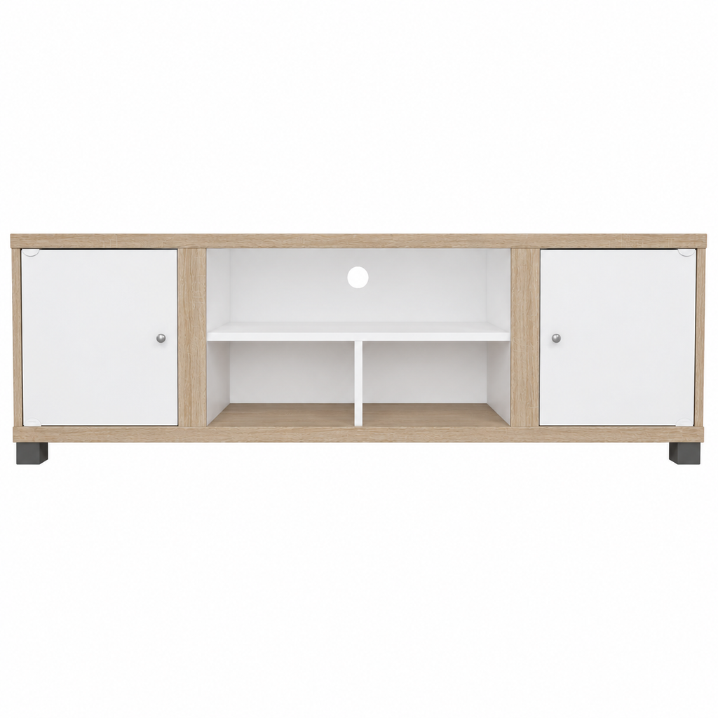 Mueble TV Blanco Moderno Salón 180x40 cm