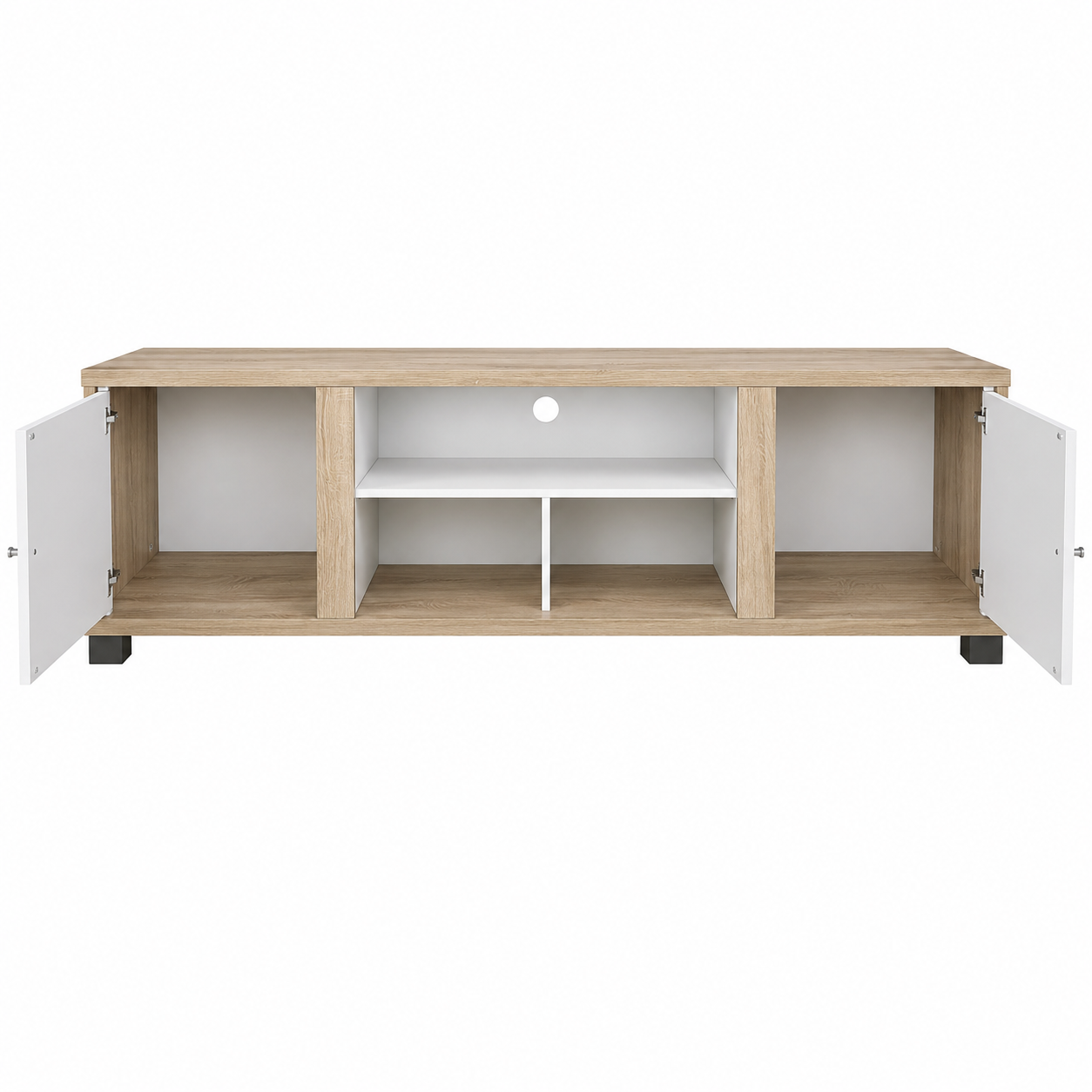 Mueble TV Blanco Moderno Salón 180x40 cm