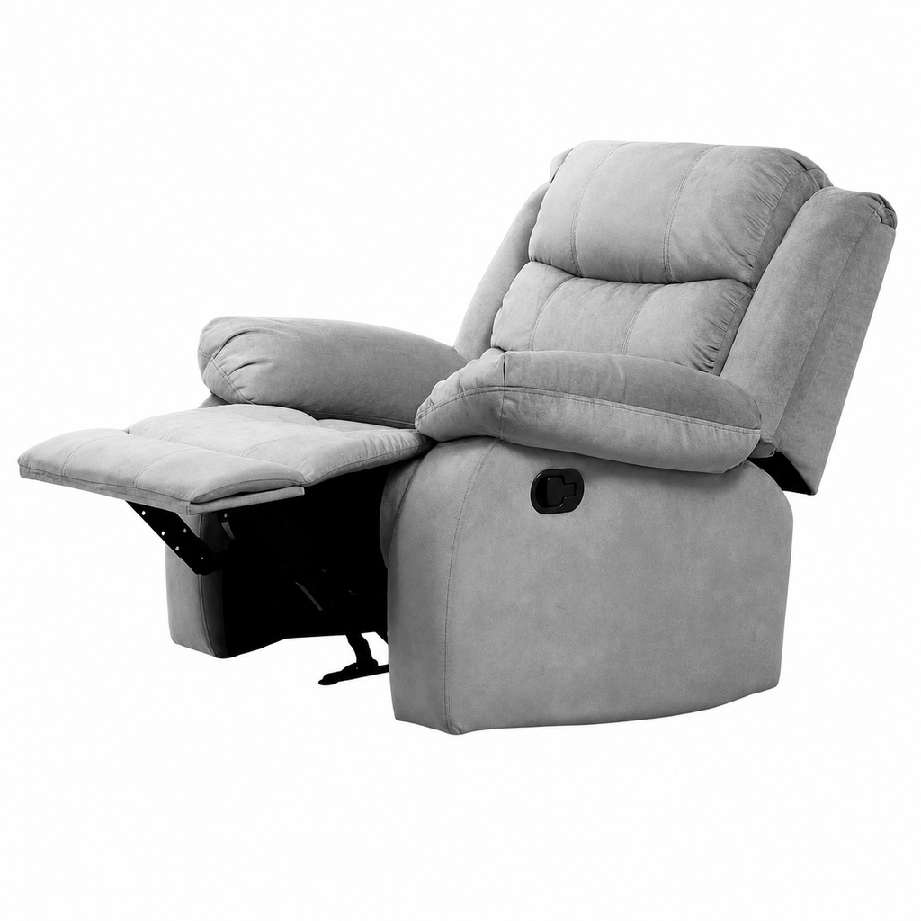 Sillón Reclinable Manual Houston 1 Plaza Marrón