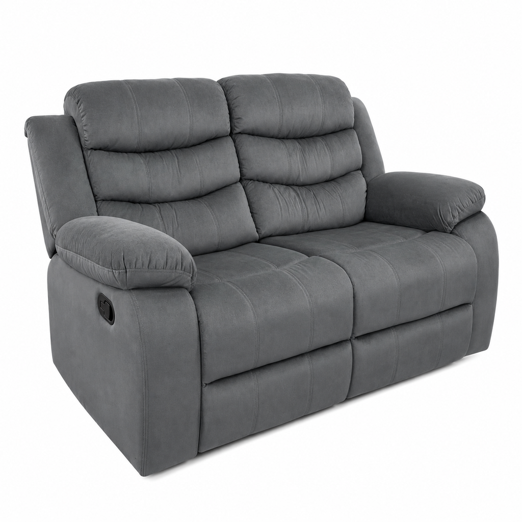 Sofa Reclinable Manual Houston 2 Plazas Marron