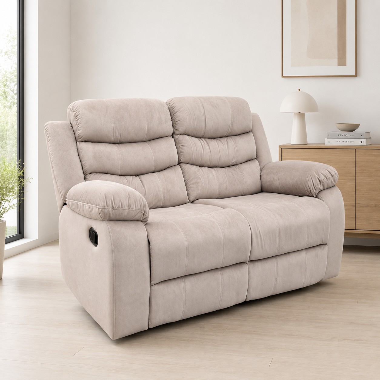 Sofa Reclinable Manual Houston 2 Plazas Marron