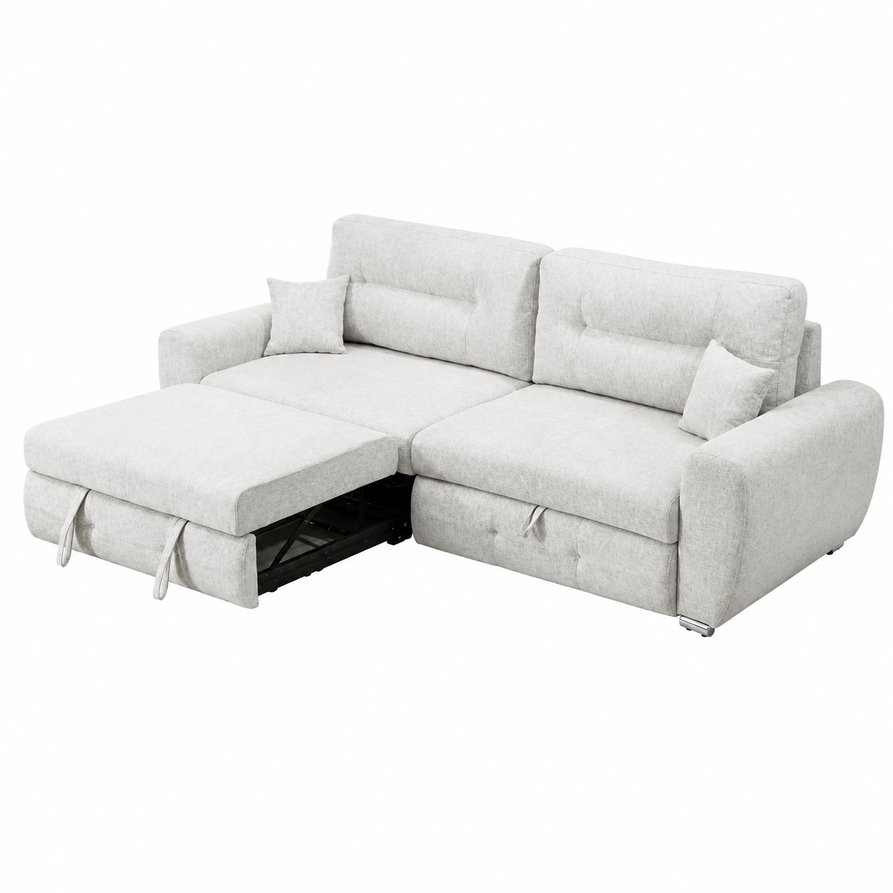 Sofá Chaiselongue 270 cm con Cama Deslizante y Arcón