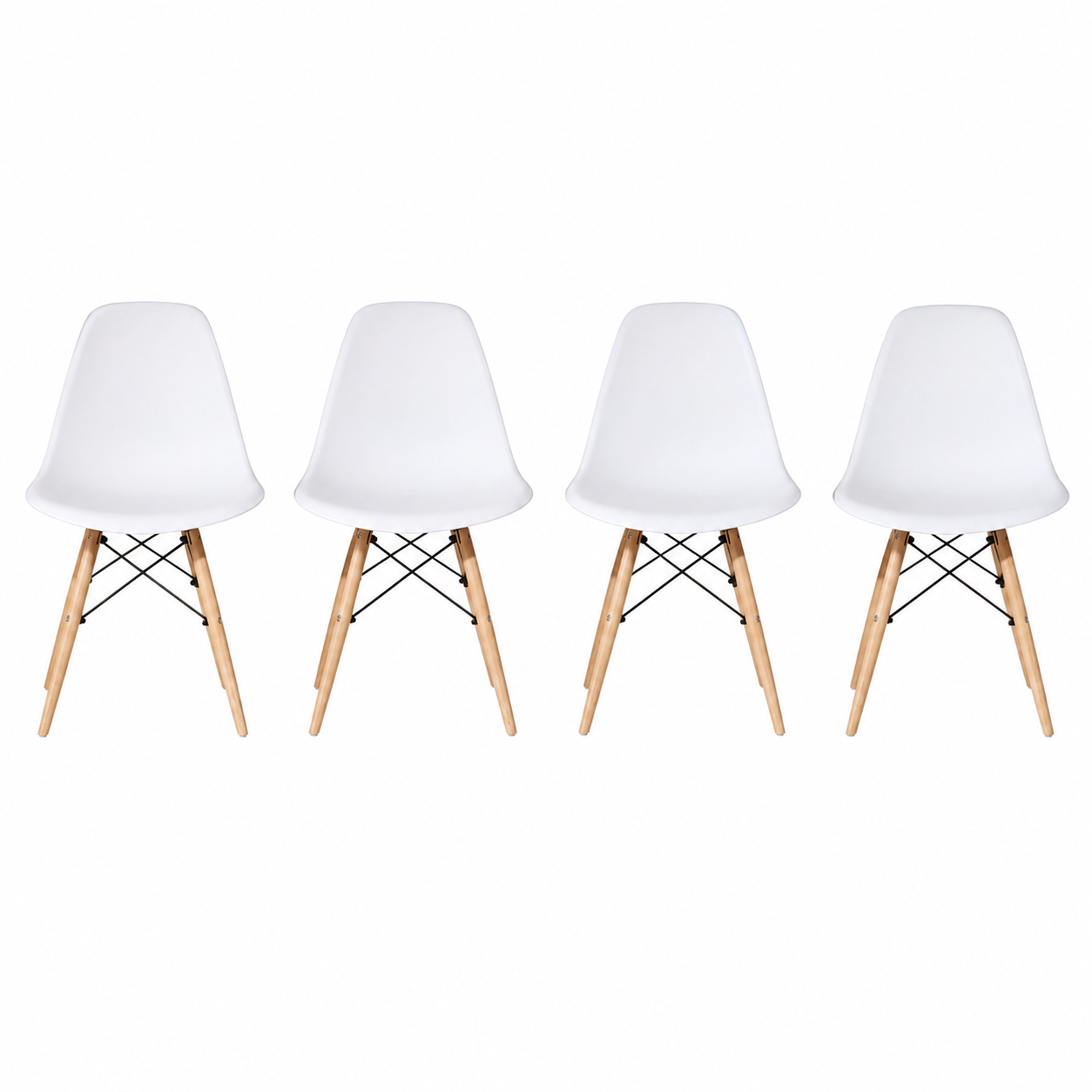 Pack 4 Sillas Nórdicas Comedor 82x38x38 Modernas Baratas Diseño Escandinavo