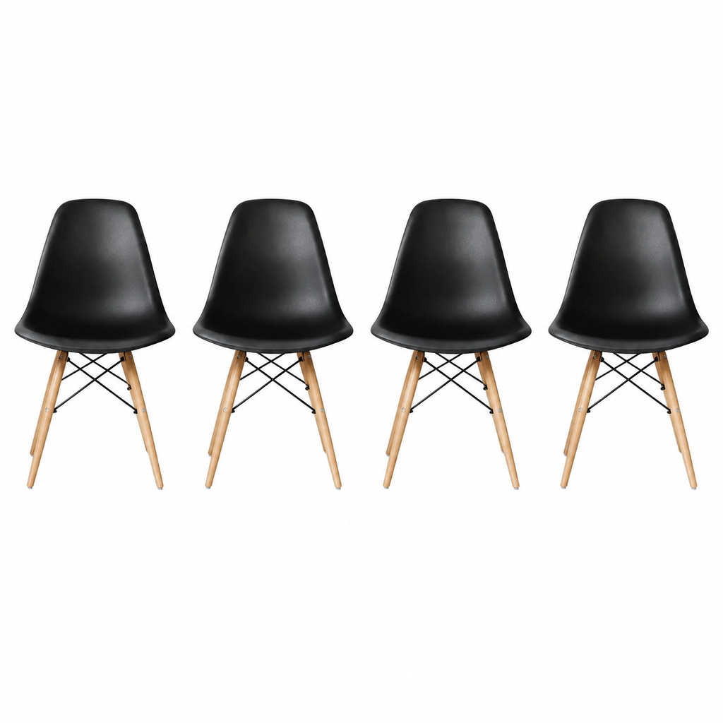Pack 4 Sillas Nórdicas Comedor 82x38x38 Modernas Baratas Diseño Escandinavo