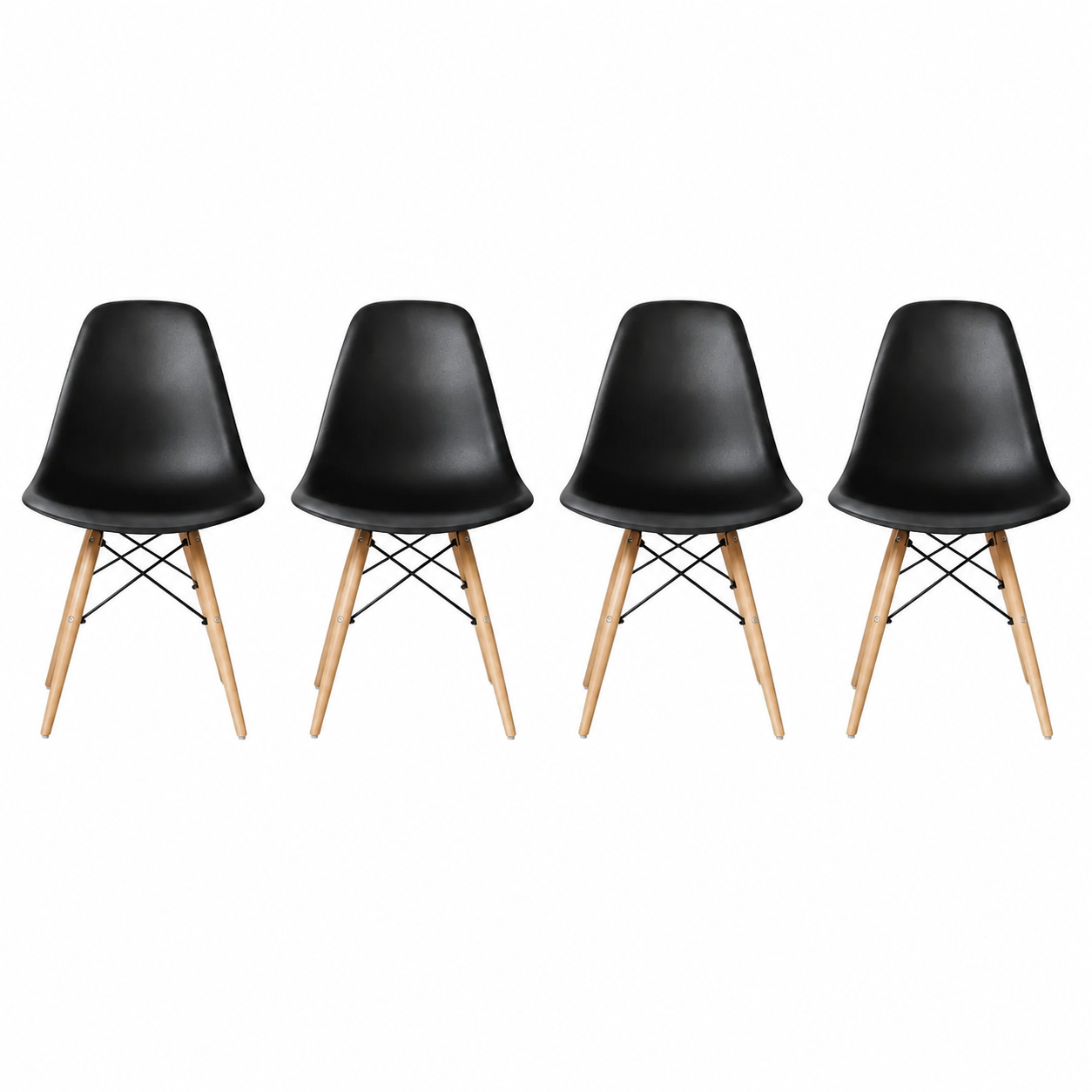 Pack 4 Sillas Nórdicas Comedor 82x38x38 Modernas Baratas Diseño Escandinavo
