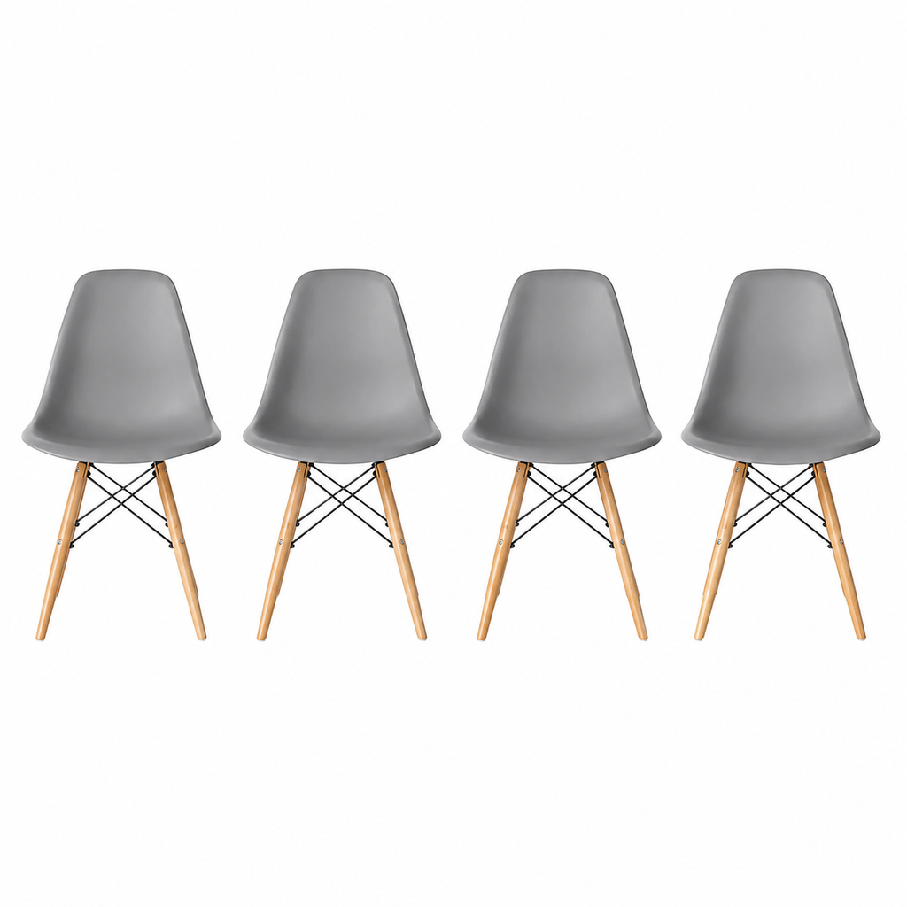 Pack 4 Sillas Nórdicas Comedor 82x38x38 Modernas Baratas Diseño Escandinavo