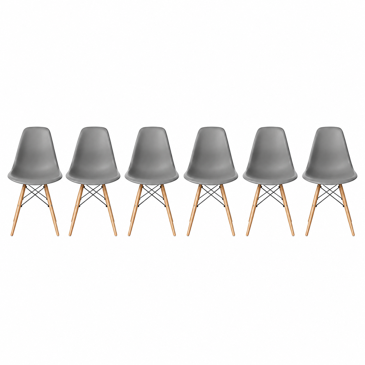 Pack 6 Sillas Nórdicas Comedor 82x38x38 Modernas y Resistentes