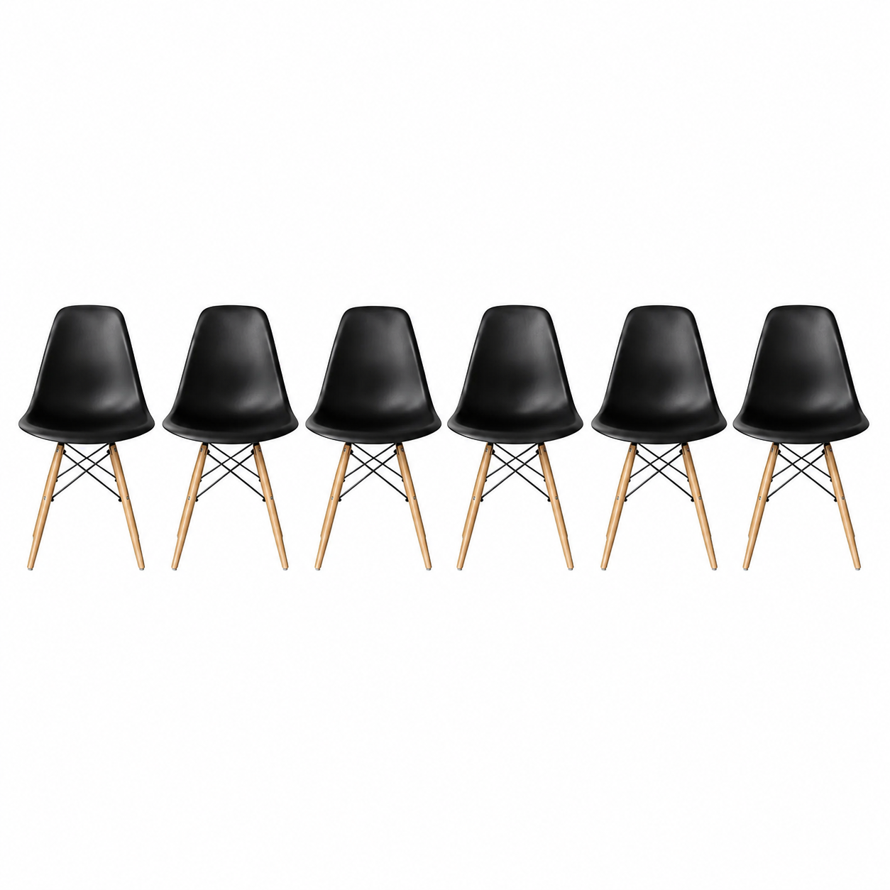 Pack 6 Sillas Nórdicas Comedor 82x38x38 Modernas y Resistentes