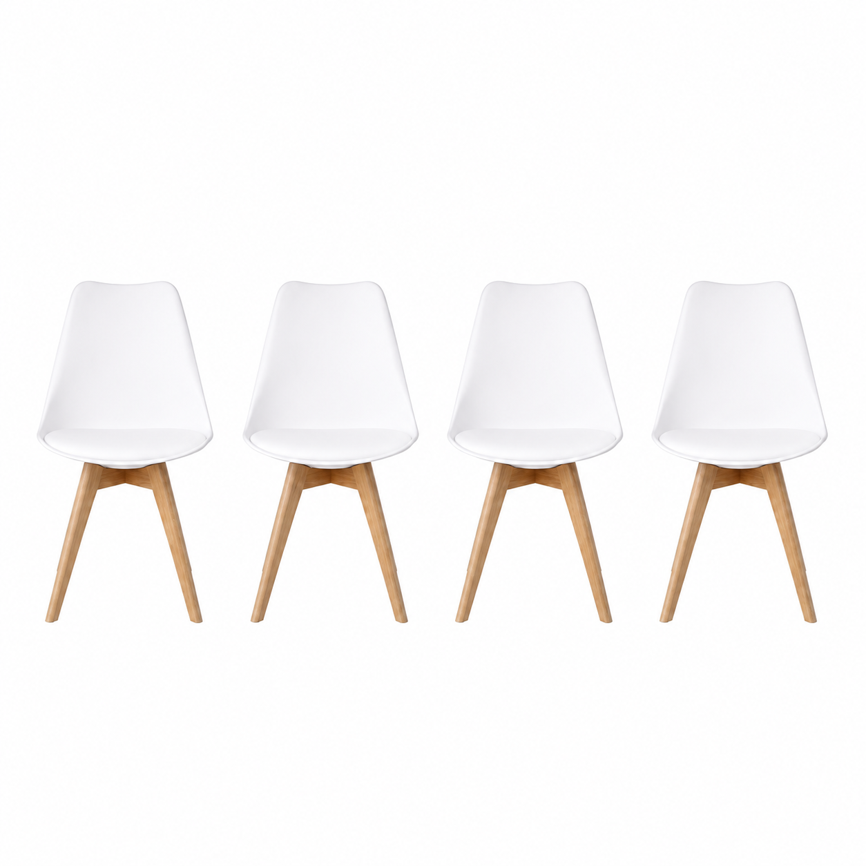 Pack 4 sillas acolchadas modernas 82x40x40 cómodas y resistentes comedor oferta