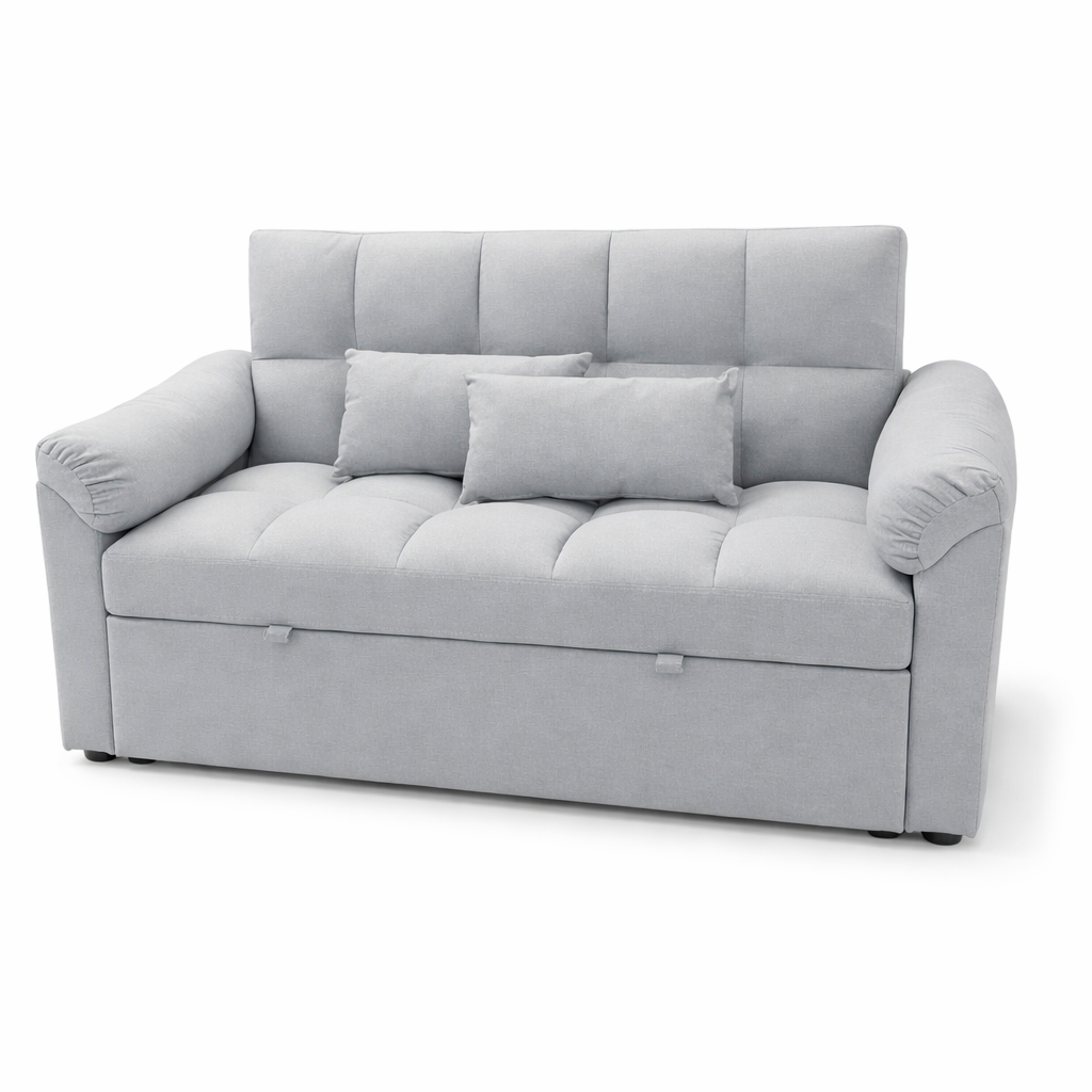 Sofá cama matrimonial clic clac 161 cm con arrastre 2 plazas convertible 191x133 cm