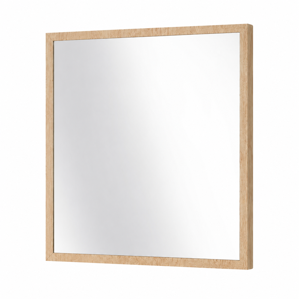 Espejo cuadrado moderno decorativo pared 75x60 cm melamina elegante y resistente