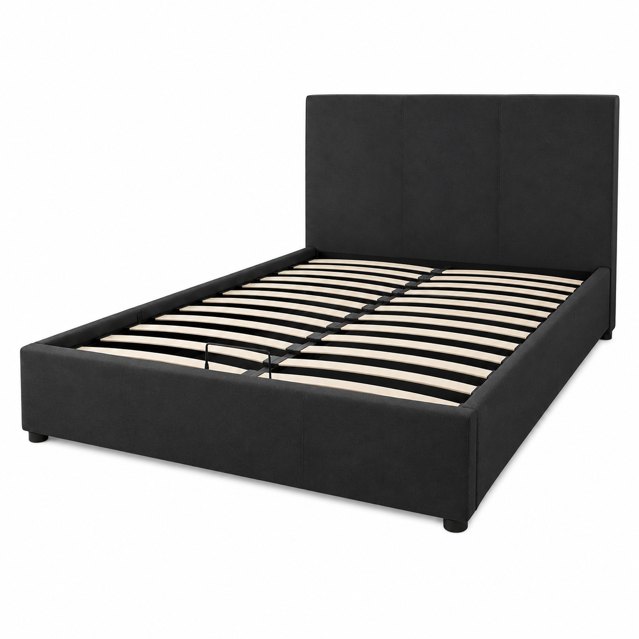 Cama Tapizada con Respaldo y Arcón Moderna