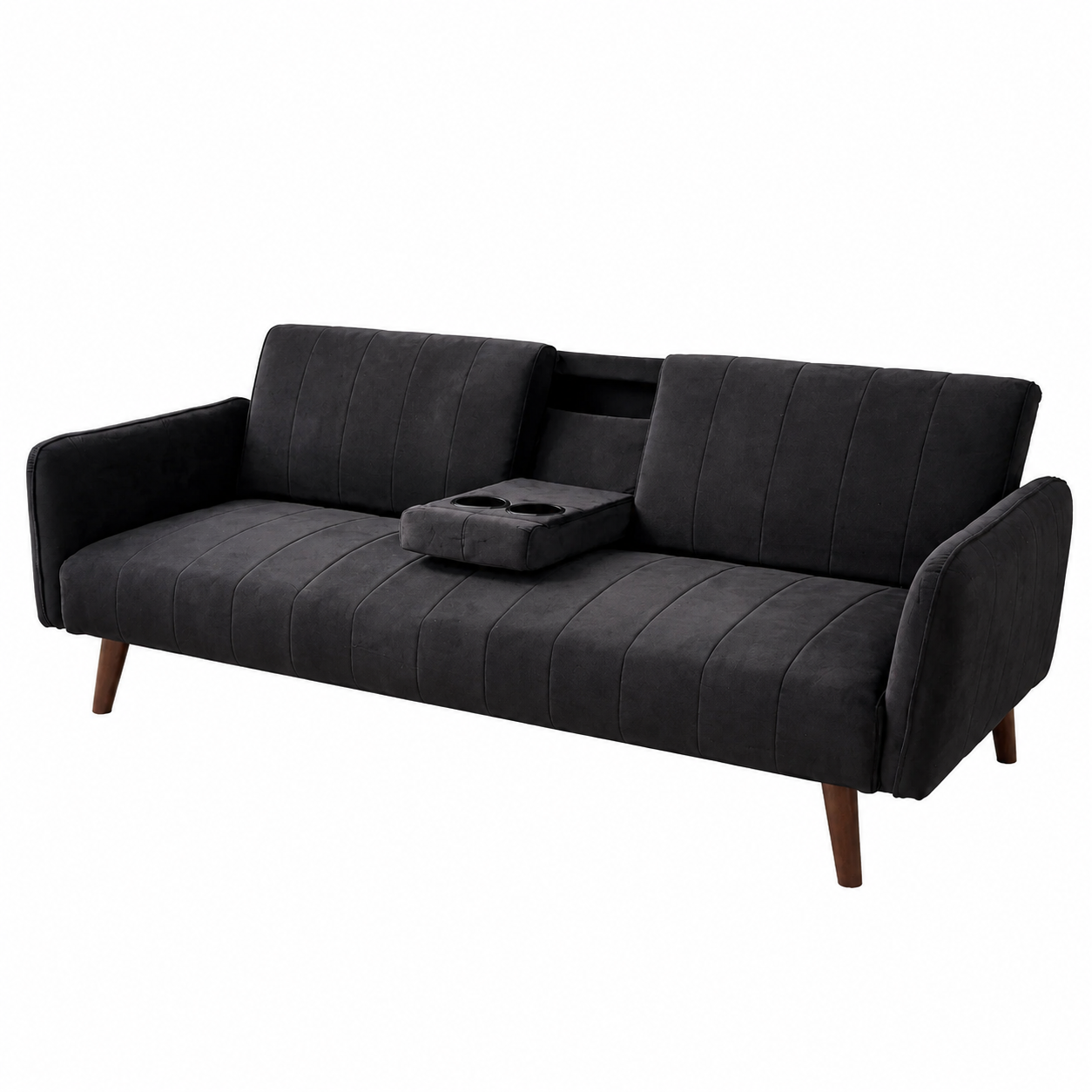 Sofá Cama Terciopelo Clic Clac con Portavasos 180 cm
