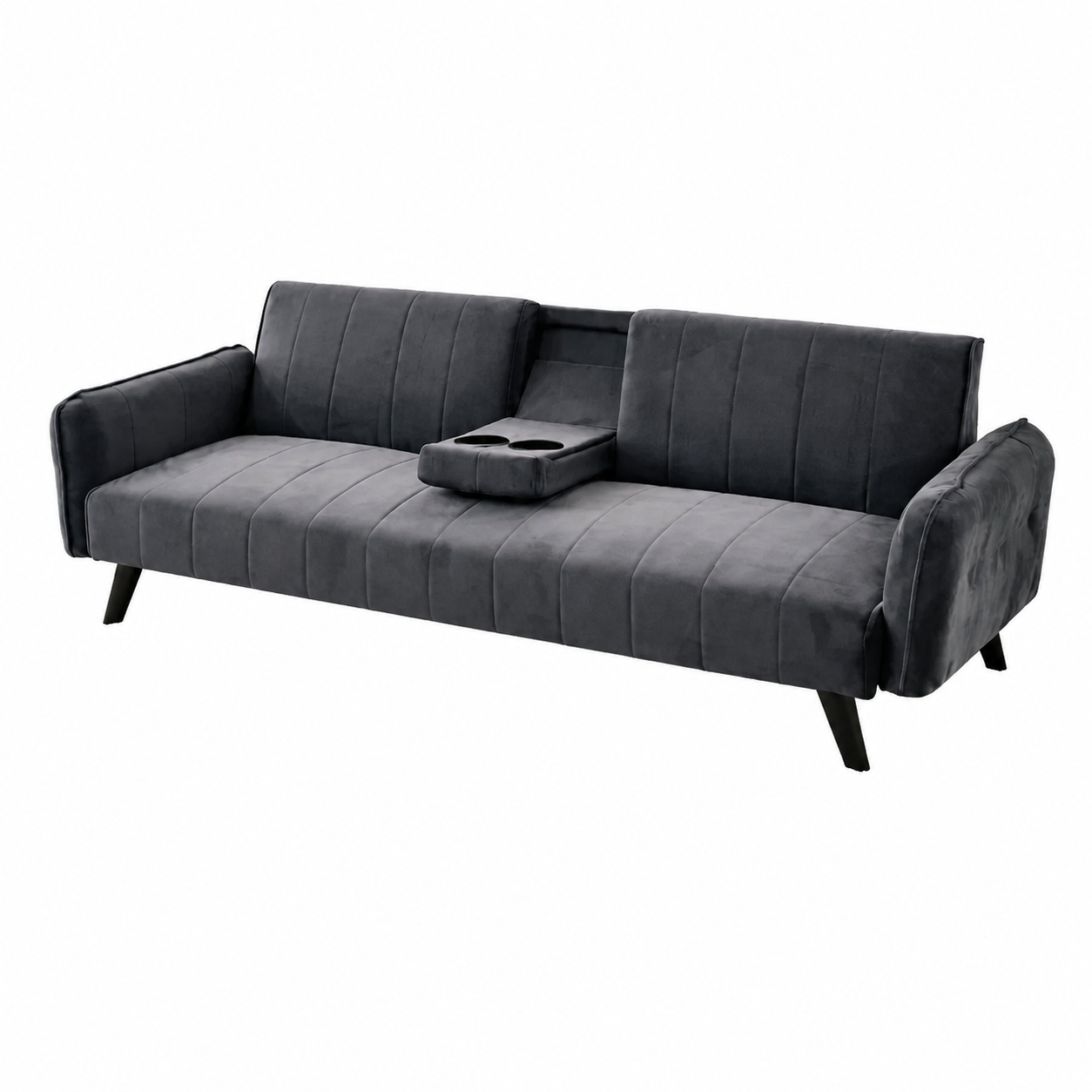 Sofá Cama Terciopelo Clic Clac con Portavasos 180 cm