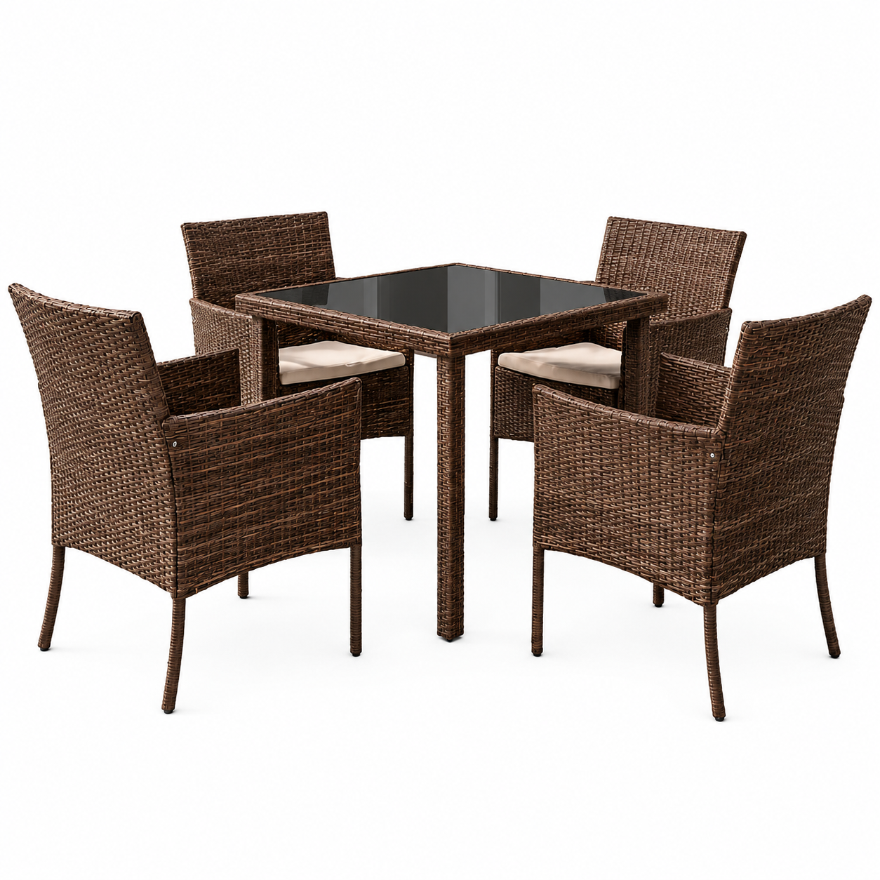 Conjunto Mesa y Sillas Exterior: Moderno