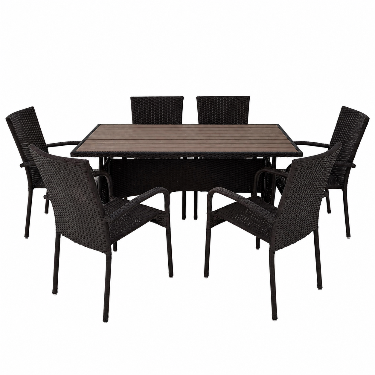 Mesa de Comedor + 6 o 4 Sillas en Ratán