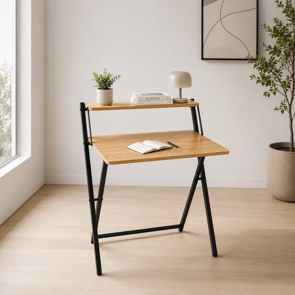 Escritorio Plegable Compacto Online Barato 87x59,5x64 cm Compra Fácil