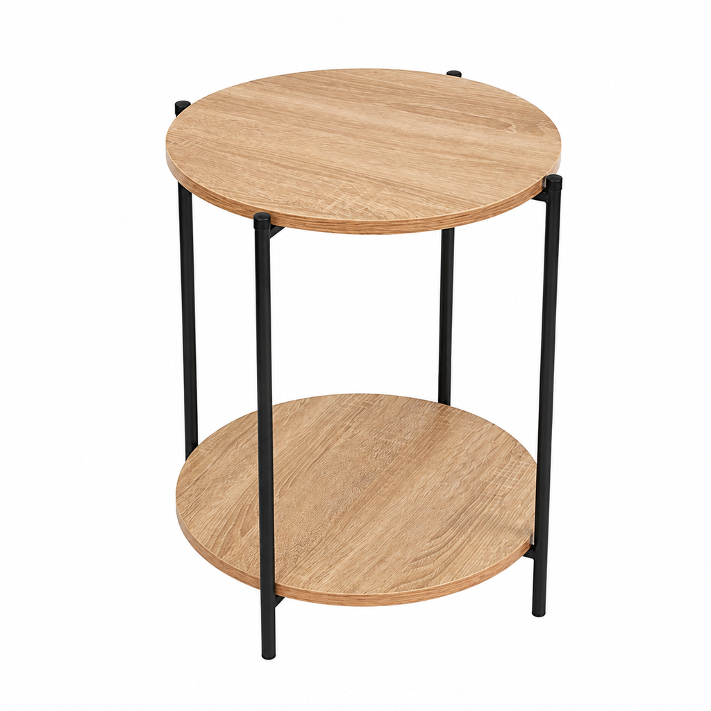 Mesa Auxiliar Redonda Diseño Industrial