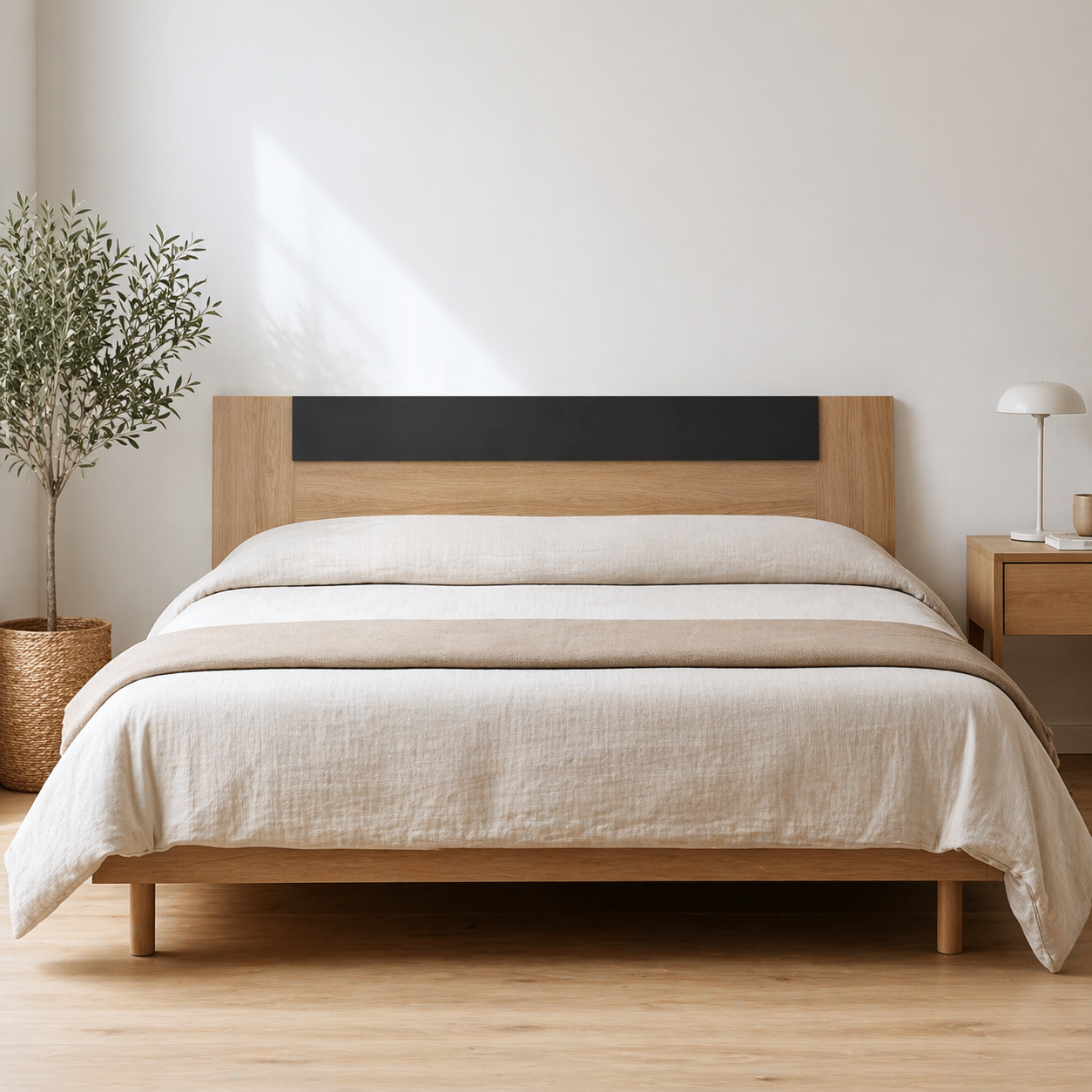 Cabecero moderno cama 150 o 135 247x50cm gris oscuro económico