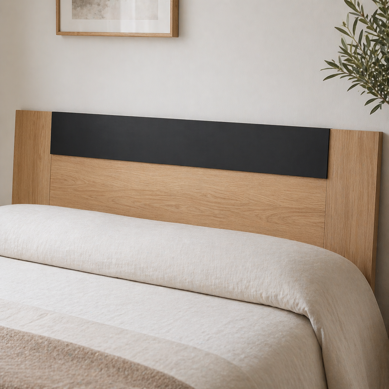 Cabecero moderno cama 150 o 135 247x50cm gris oscuro económico