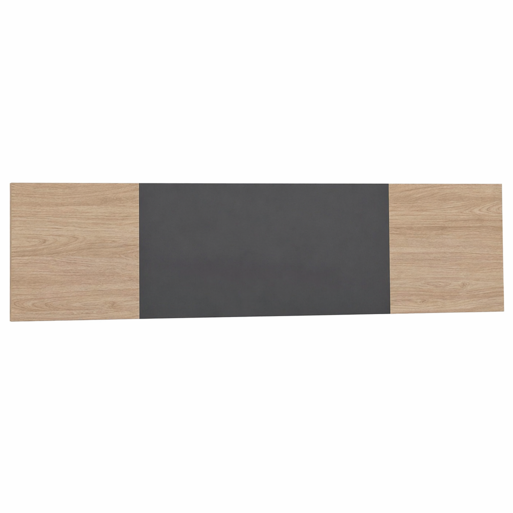Cabecero moderno cama matrimonio melamina 208,6x52,6x1,6 cm para 150x190 y 135x190 gris oscuro Cambria diseño elegante dormitorio