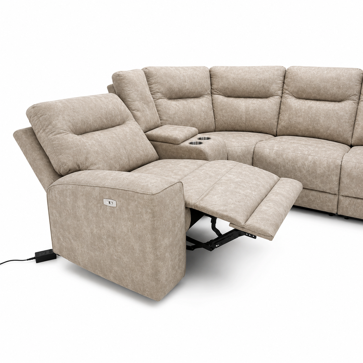 Sofá Eléctrico SUN  Reclinable con Posavasos – Máximo confort y estilo moderno
