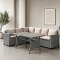 Conjunto Exterior de jardín rinconera moderno