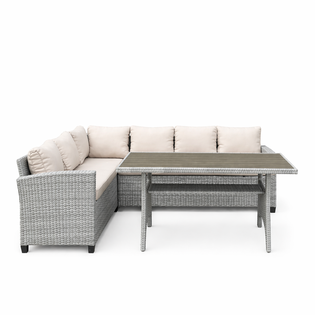 Conjunto Exterior de jardín rinconera moderno