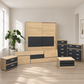 Conjunto dormitorio completo moderno barato pack muebles