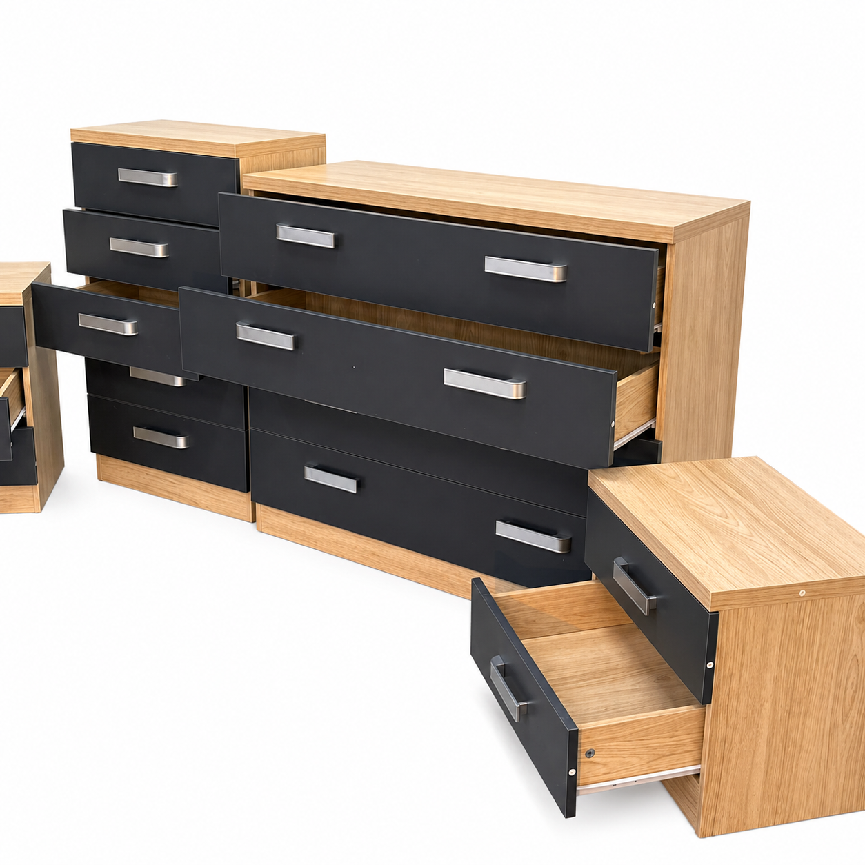 Conjunto dormitorio moderno barato completo Jeni