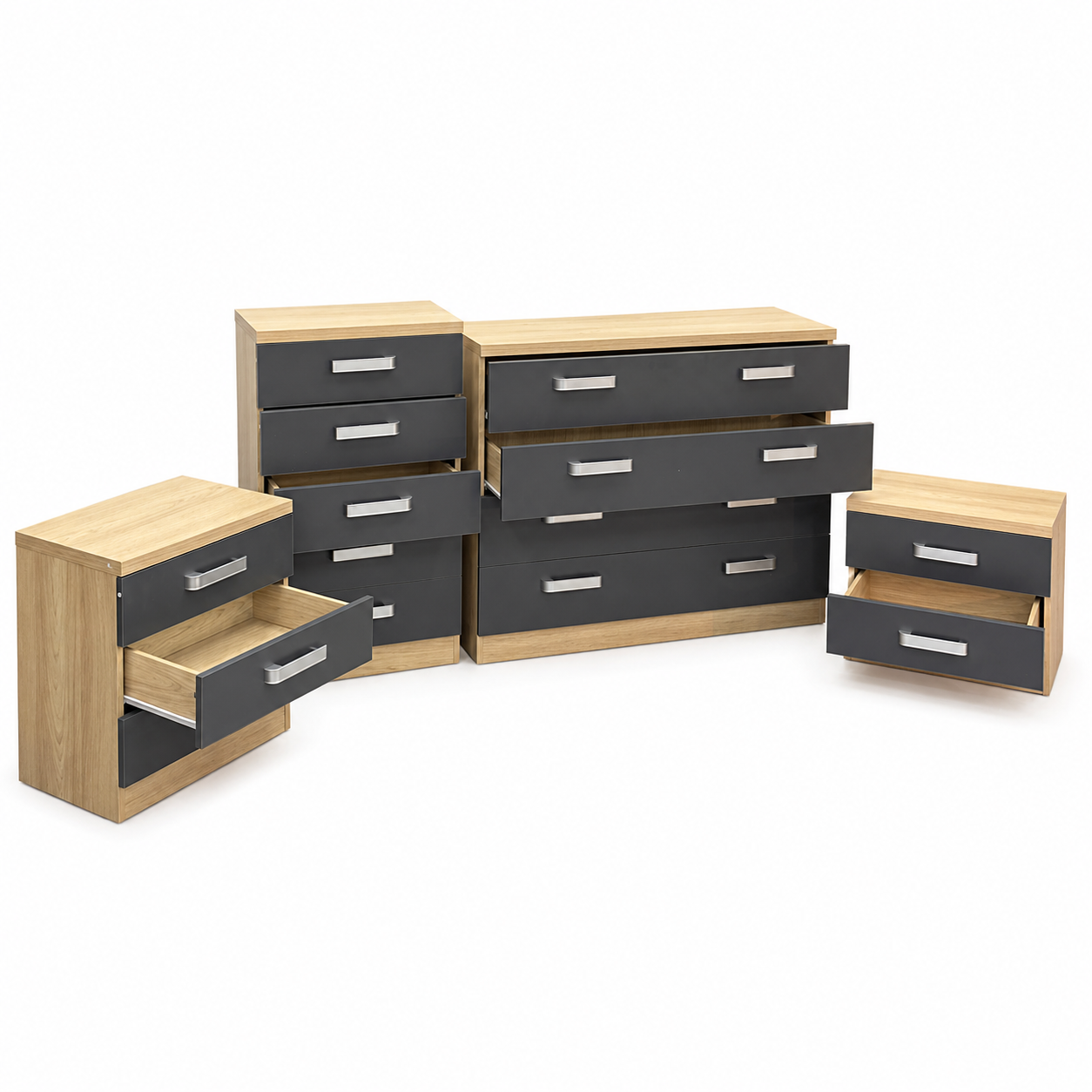 Conjunto dormitorio moderno barato completo Jeni