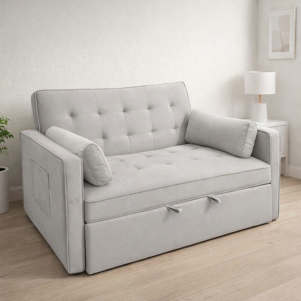 Sofá Cama Terciopelo Clic Clac 132 cm con Arrastre