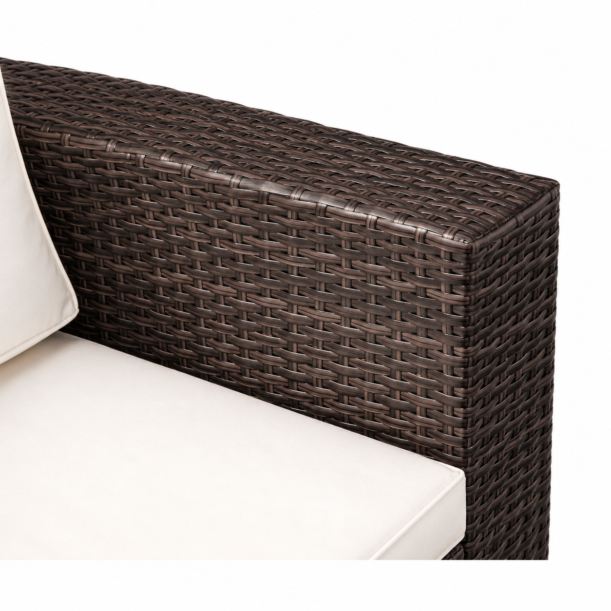 Conjunto de jardín - Sofa Chaise Longue + Sillon + Mesa de Ratan