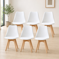 Pack 6 Sillas Acolchadas Comedor 82x40x40 Modernas y Resistentes