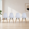 Pack 4 Sillas Nórdicas Comedor 82x38x38 Modernas Baratas Diseño Escandinavo