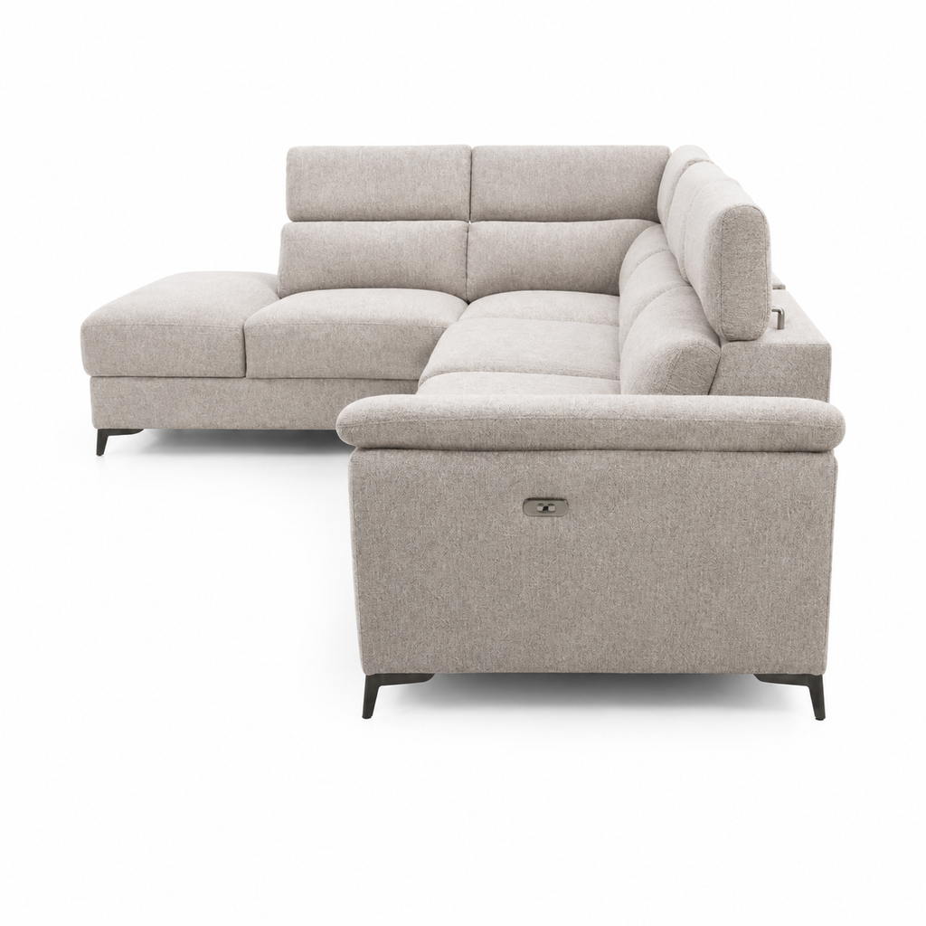 Sofa Rinconera Aaron + Puf con Arcon 265cm