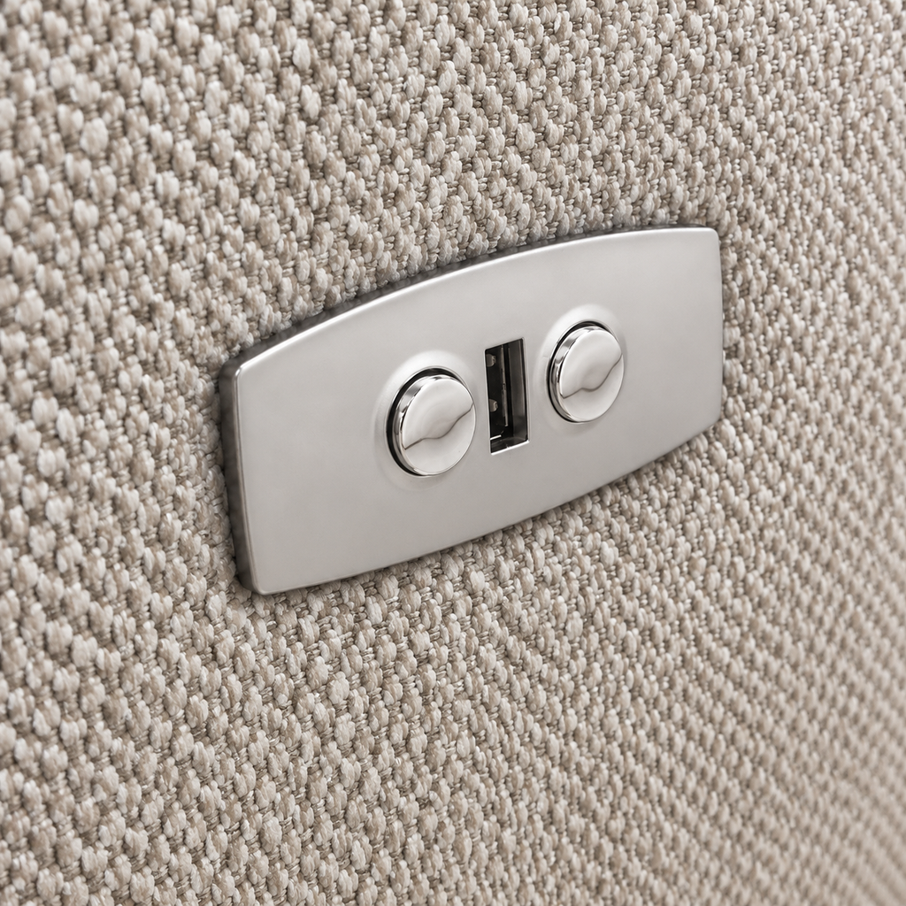 Sofa Rinconera Aaron + Puf con Arcon 265cm