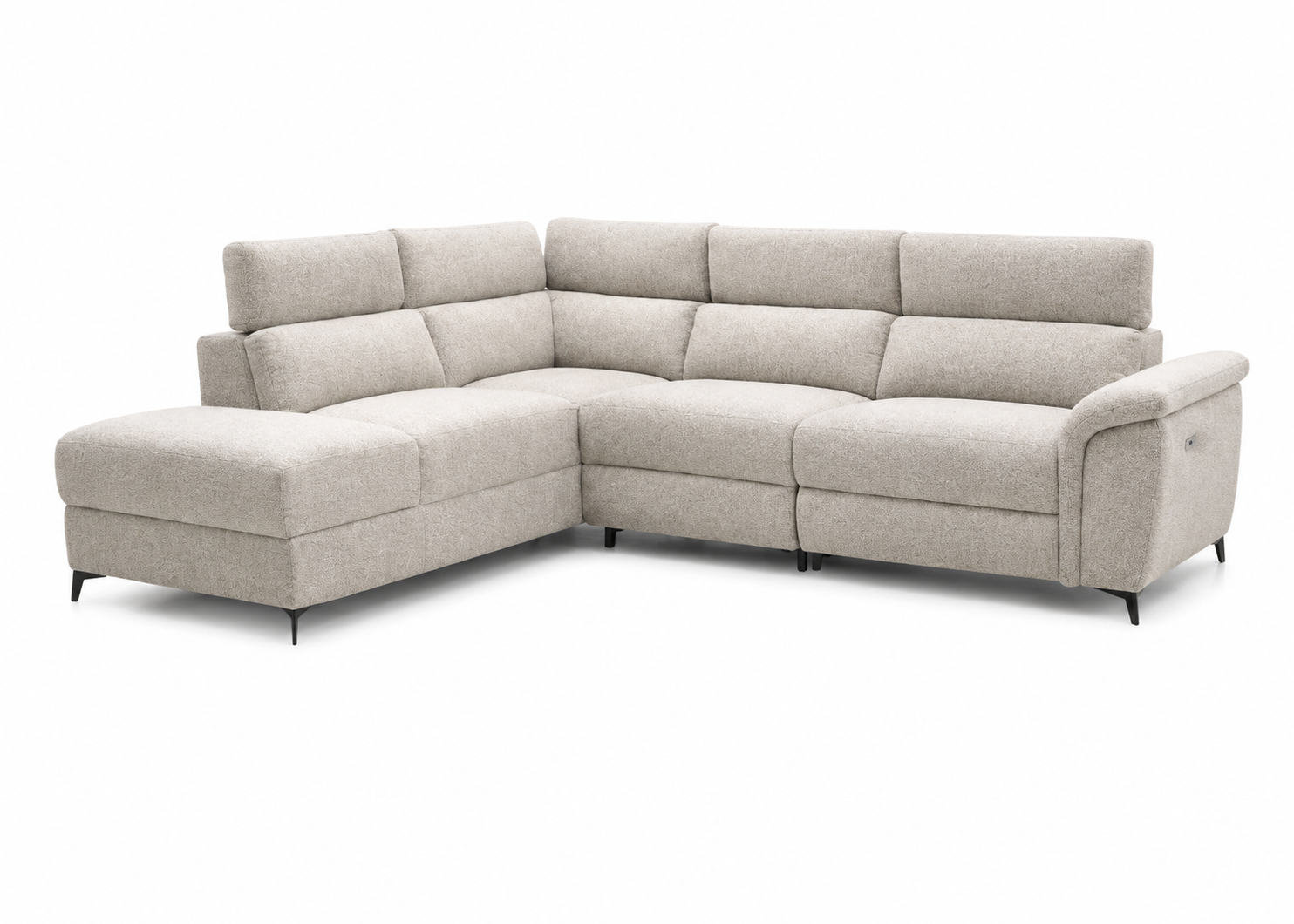 Sofa Rinconera Aaron + Puf con Arcon 265cm