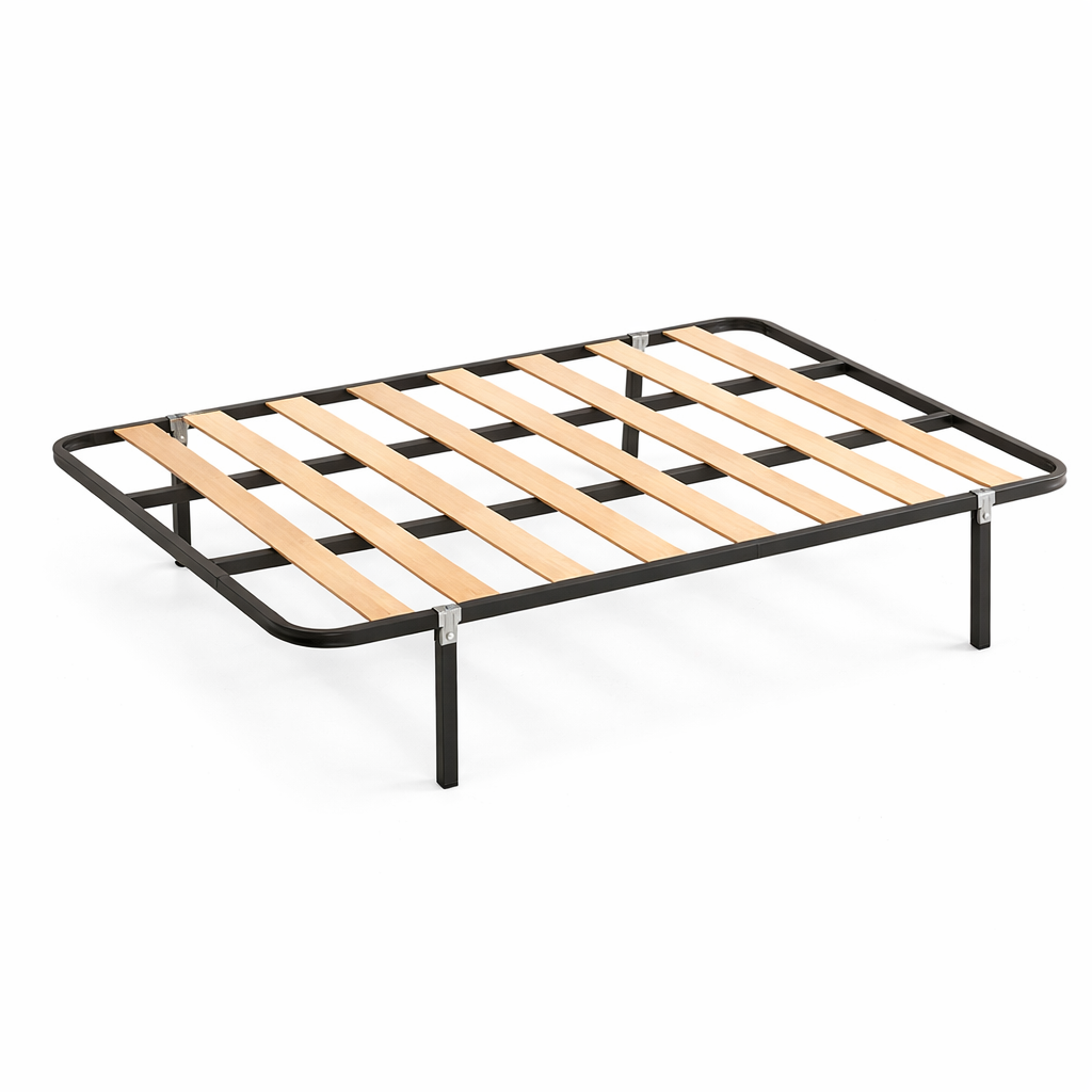 Somier de láminas con patas 90, 105, 135 y 150x190 cm – Reforzado y Silencioso