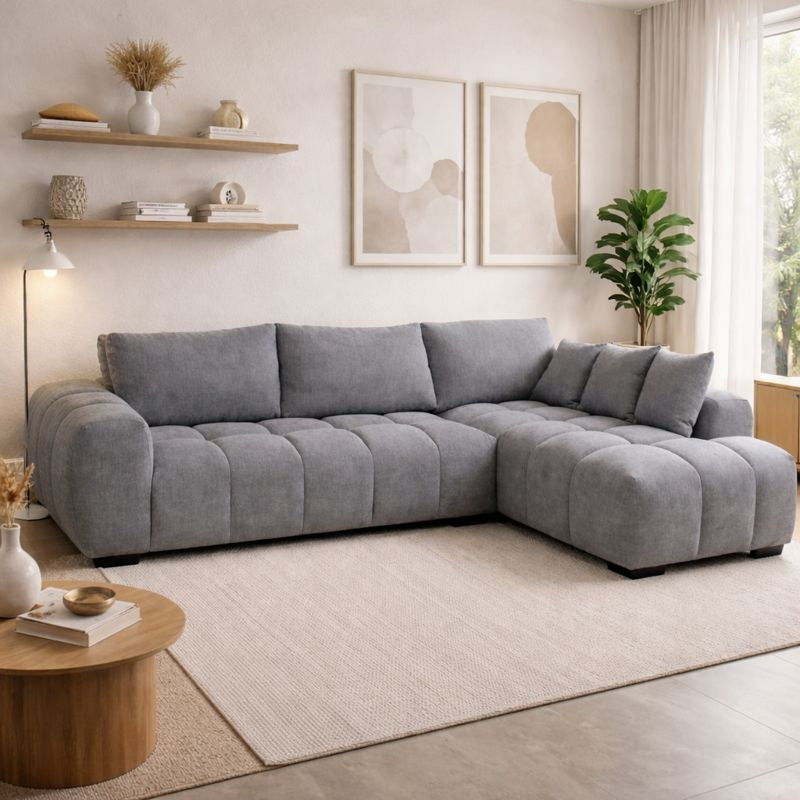 Sofá Alta Gama Gold rinconera chaise longue cómodo 300×80×210cm